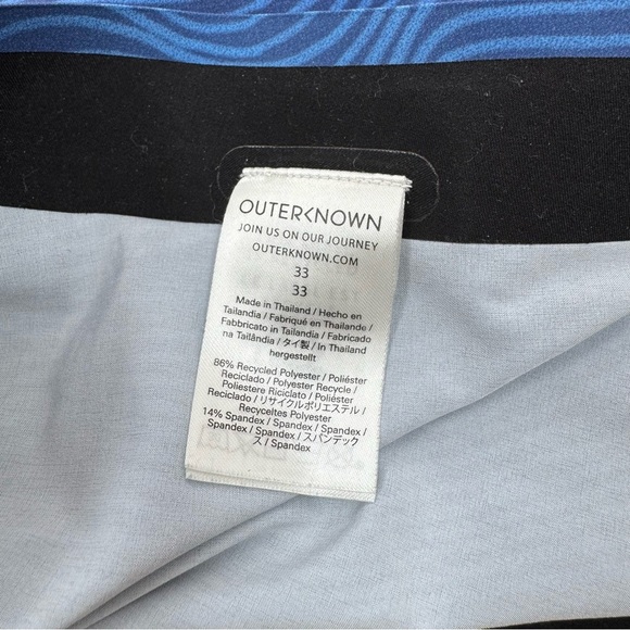 Outerknown Blue and White Board Shorts Quick-Dry Swimwear Men’s 33 - Picture 8 of 9
